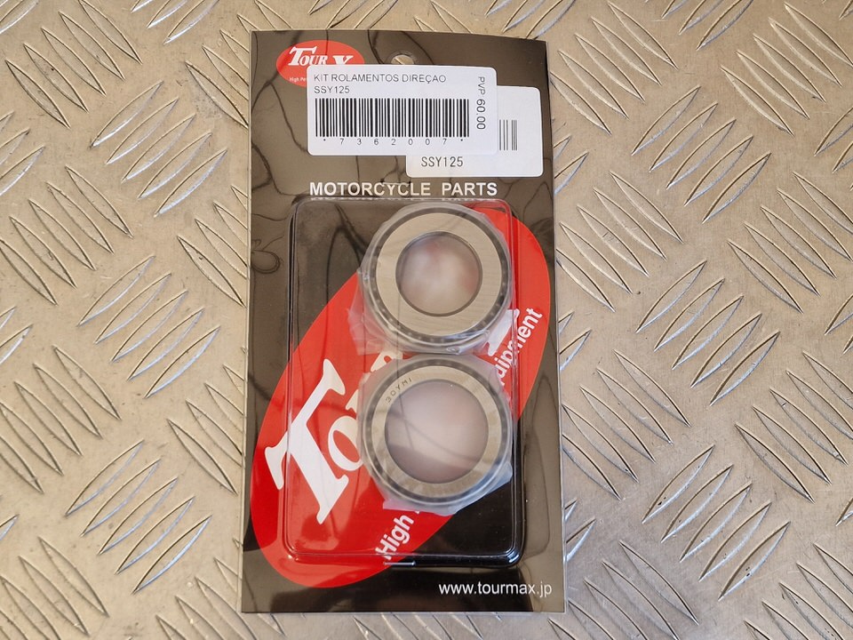 20250205_093839 Kit Rolamentos Cónicos de Direção Yamaha XV250 89-00 / XV535 Virago 88-03 - Image 1